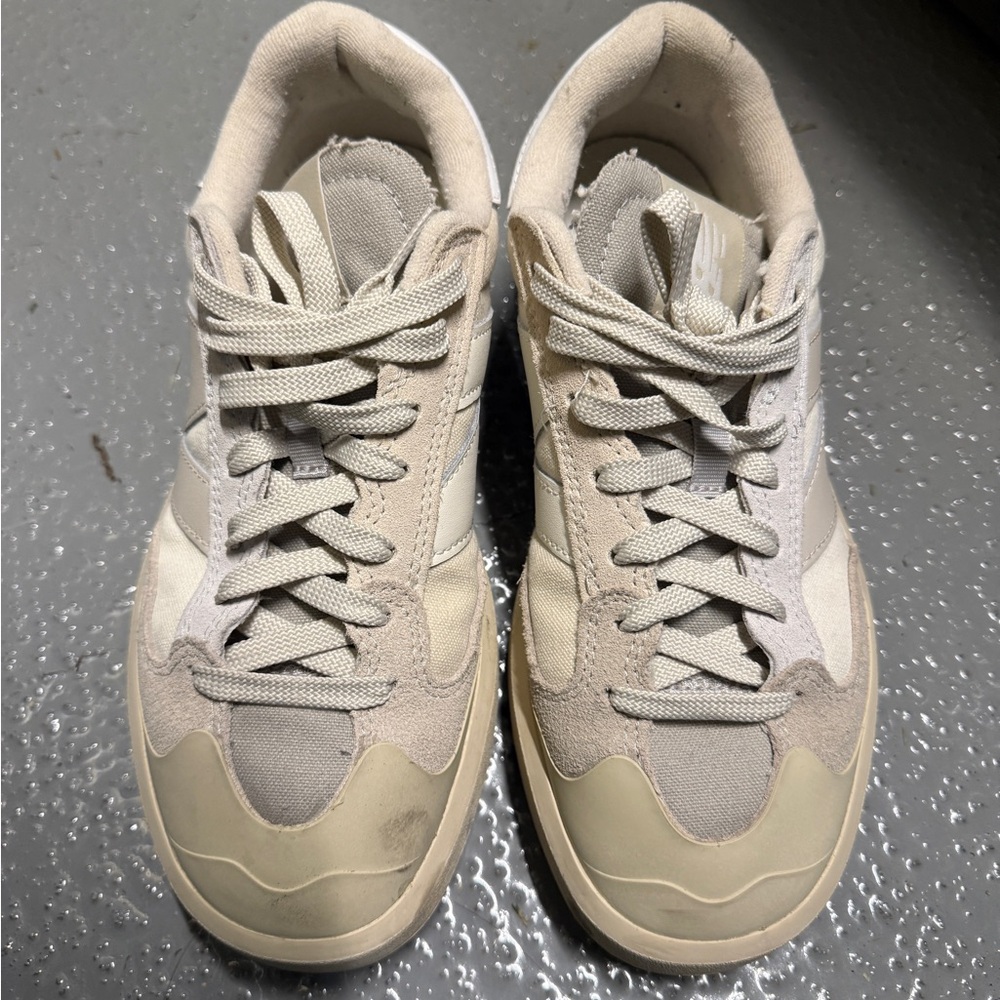 New Balance Beige and Cream Women's Sneakers